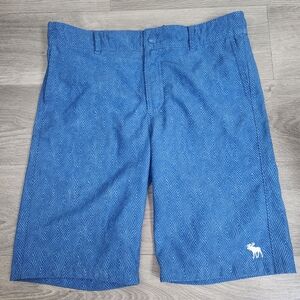 Abercrombie & Fitch‎ Blue Shorts Size  13/14 Kids or Pool To Playground Zig Zag